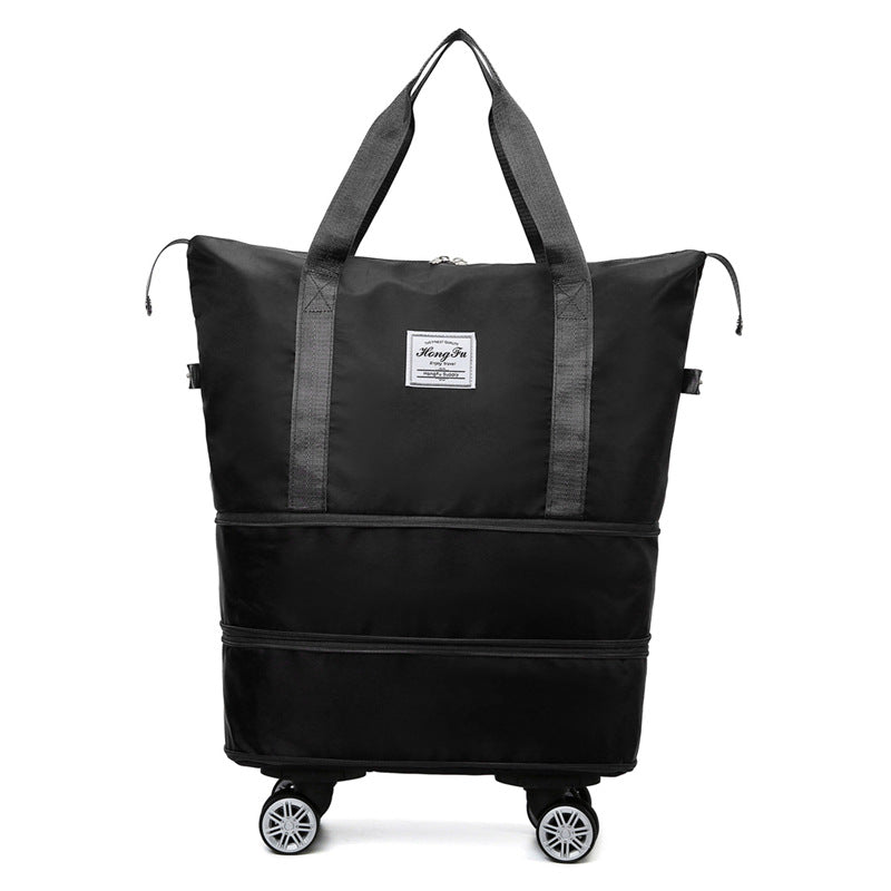 Nouveau sac universel de voyage de roue avec double couche de séparation sèche et humide fitness yoga sacs à bandoulière sport fitness grande capacité sac à main femme