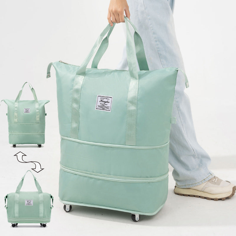 Nouveau sac universel de voyage de roue avec double-couche de séparation sèche et humide fitness yoga sacs à bandoulière sport fitness grande capacité sac à main femme