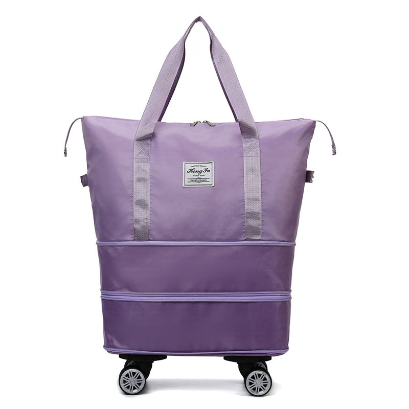 Nouveau sac universel de voyage de roue avec double-couche de séparation sèche et humide fitness yoga sacs à bandoulière sport fitness grande capacité sac à main femme