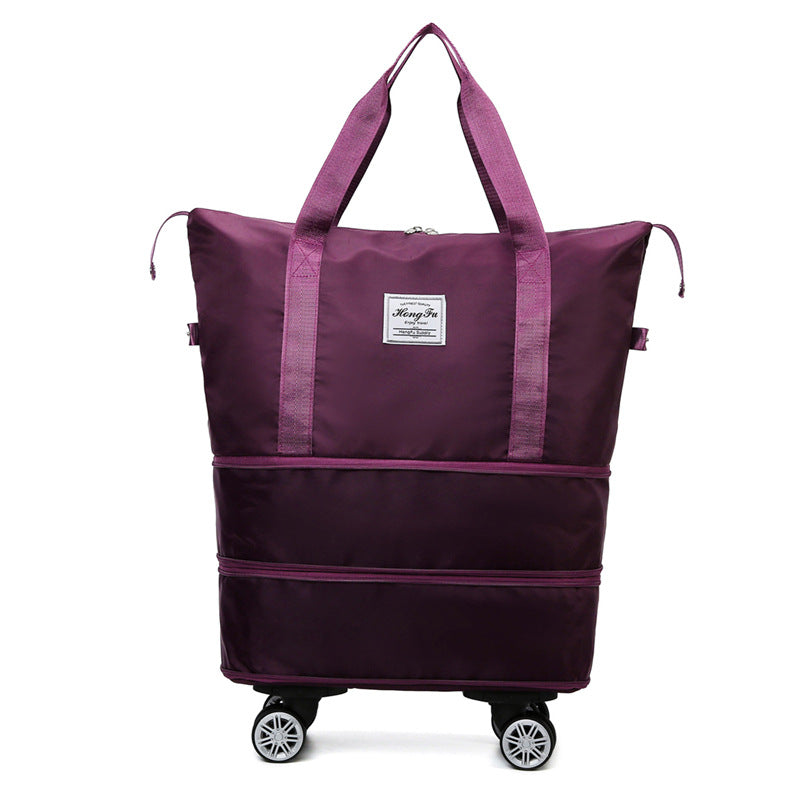 Nouveau sac universel de voyage de roue avec double-couche de séparation sèche et humide fitness yoga sacs à bandoulière sport fitness grande capacité sac à main femme