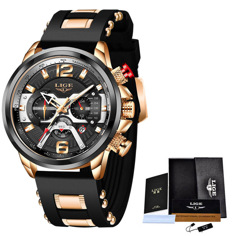 Montre multifonction Lige pour homme,