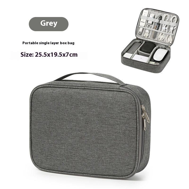 Data Cable Storage Bag Mobile Power Box Travel Portable Digital Accessories Organizing Folders - tout pour vous, Madame!