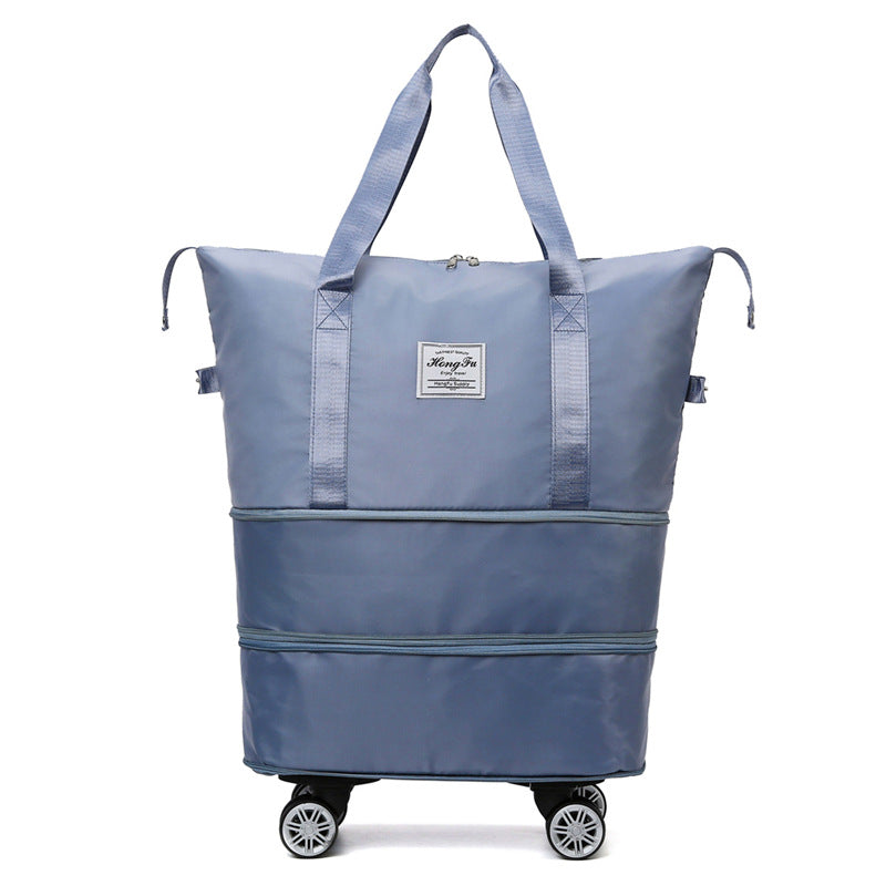 Nouveau sac universel de voyage de roue avec double-couche de séparation sèche et humide fitness yoga sacs à bandoulière sport fitness grande capacité sac à main femme